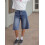 (XL, Blue) Short en jean les sorties. 6