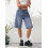 (XL, Blue) Short en jean les sorties. 3