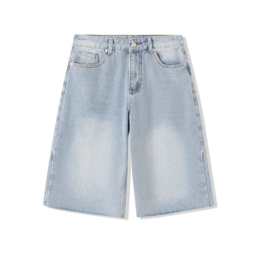 (L, Light Blue) Short en jean les sorties.