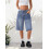 (XL, Blue) Short en jean les sorties. 5