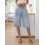 (L, Light Blue) Short en jean les sorties. 5