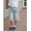 (L, Light Blue) Short en jean les sorties. 6