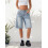 (L, Light Blue) Short en jean les sorties. 3