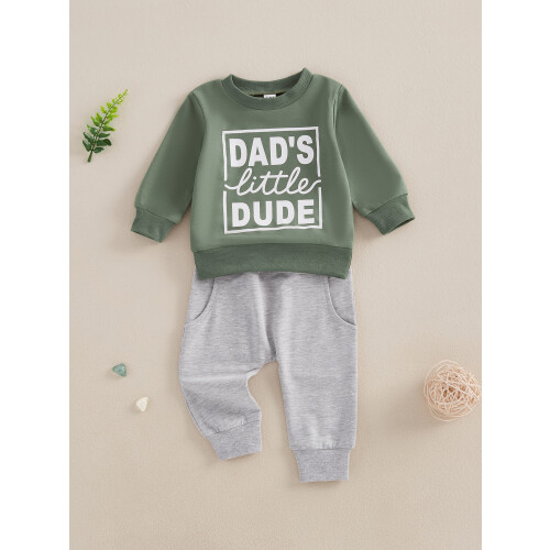 (18-24 Months, Green) Ensemble automne bébé (2 pièces) 2