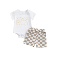 (6-12 Months, White) 2-delige babyset voor en palmprint.