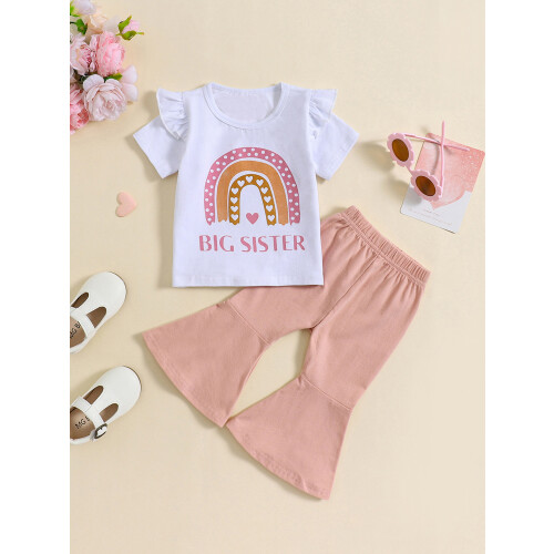 (3-4 Years, Pink) Éadaí Samhraidh do 2 phíosa. 2