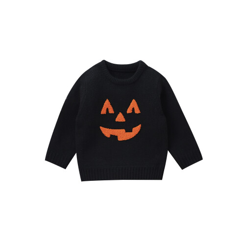 (6-9 Months, Black) Πουλόβερ για νήπια και ραβδώσεις.