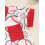 (0-6 Months, Red) Conjunto de shorts de verão. 7