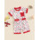 (0-6 Months, Red) Conjunto de shorts de verão. 4