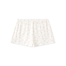 (M, White) Short boxer femme jambes larges, taille élastique, imprimé nœud ours, idéal pour les sorties