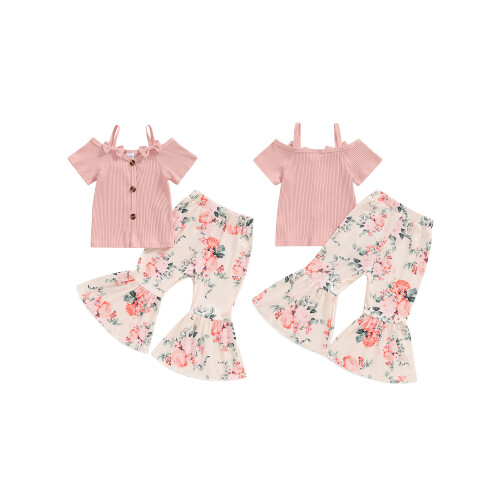 (12-18 Months, Pink) Éadaí Samhraidh do do Leanaí. 1