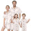 (L, White Mom) Pigiama coordinato per a contrasto. 1