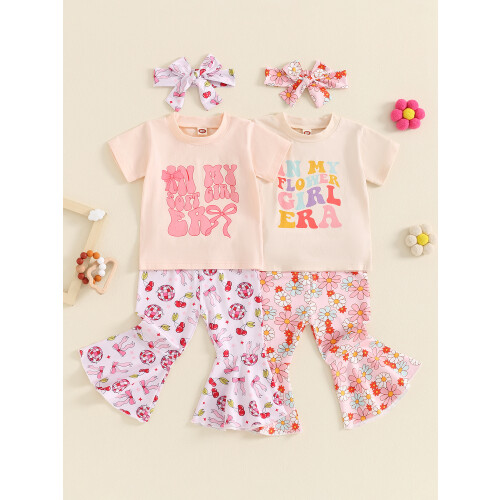 (6-12 Months, Multicolor) Éadaí Samhraidh do 3 phíosa 2