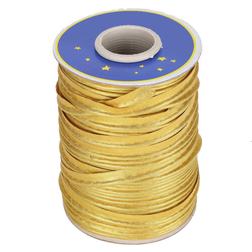 70 yd Crafts Πλεξούδα, Κορδόνι, Ταινία, Πλάτος 1cm για Ράψιμο, Ραφή, Δέσιμο, Ραφή, Χρυσό