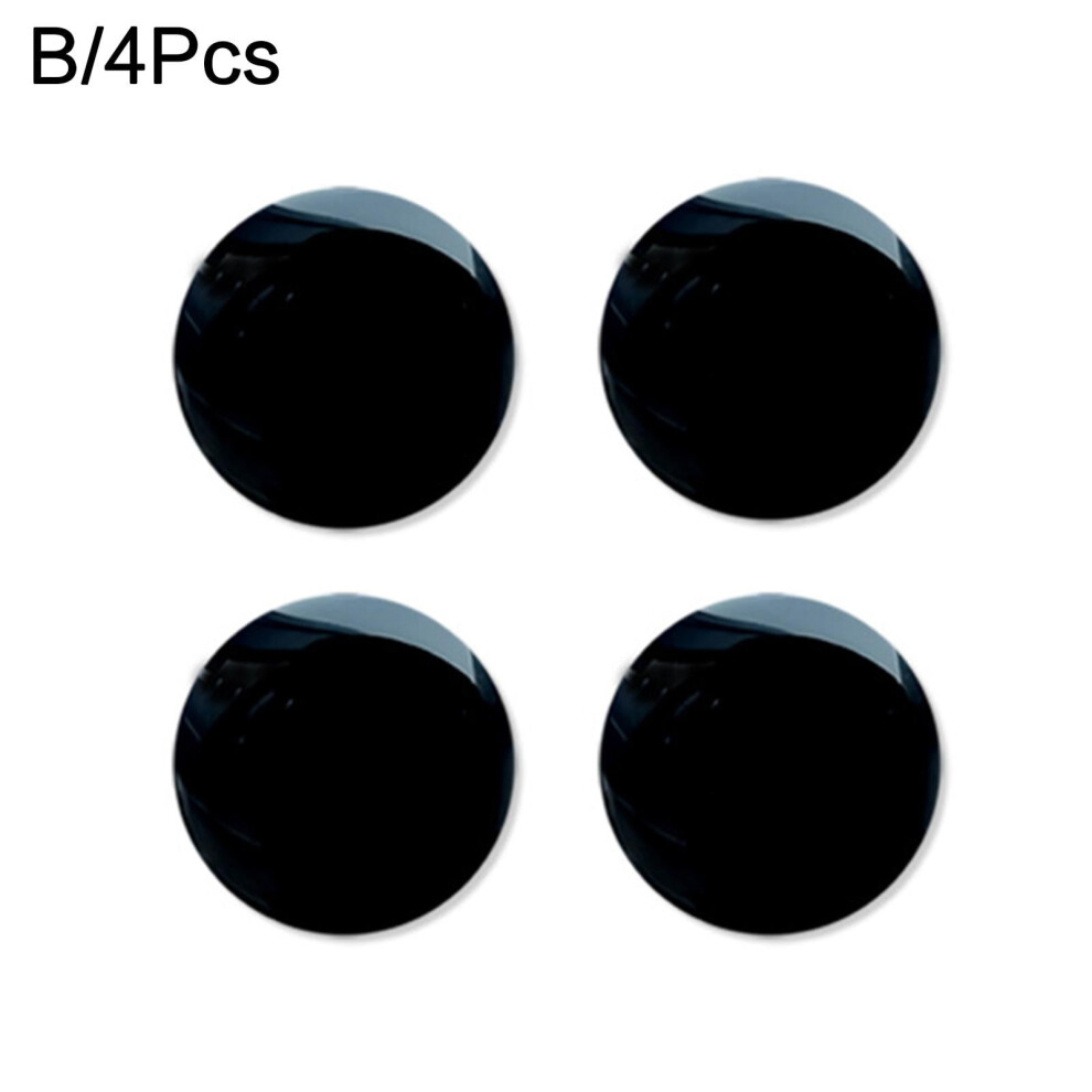 4Pcs Car Door Lock Keyhole 20Mm Protector Stickers Trim Covers Access Uk C5w9 Black 9180479035442