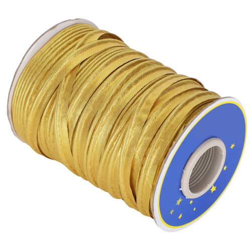 70 yd Crafts Πλεξούδα, Κορδόνι, Ταινία, Πλάτος 1cm για Ράψιμο, Ραφή, Δέσιμο, Ραφή, Χρυσό 1