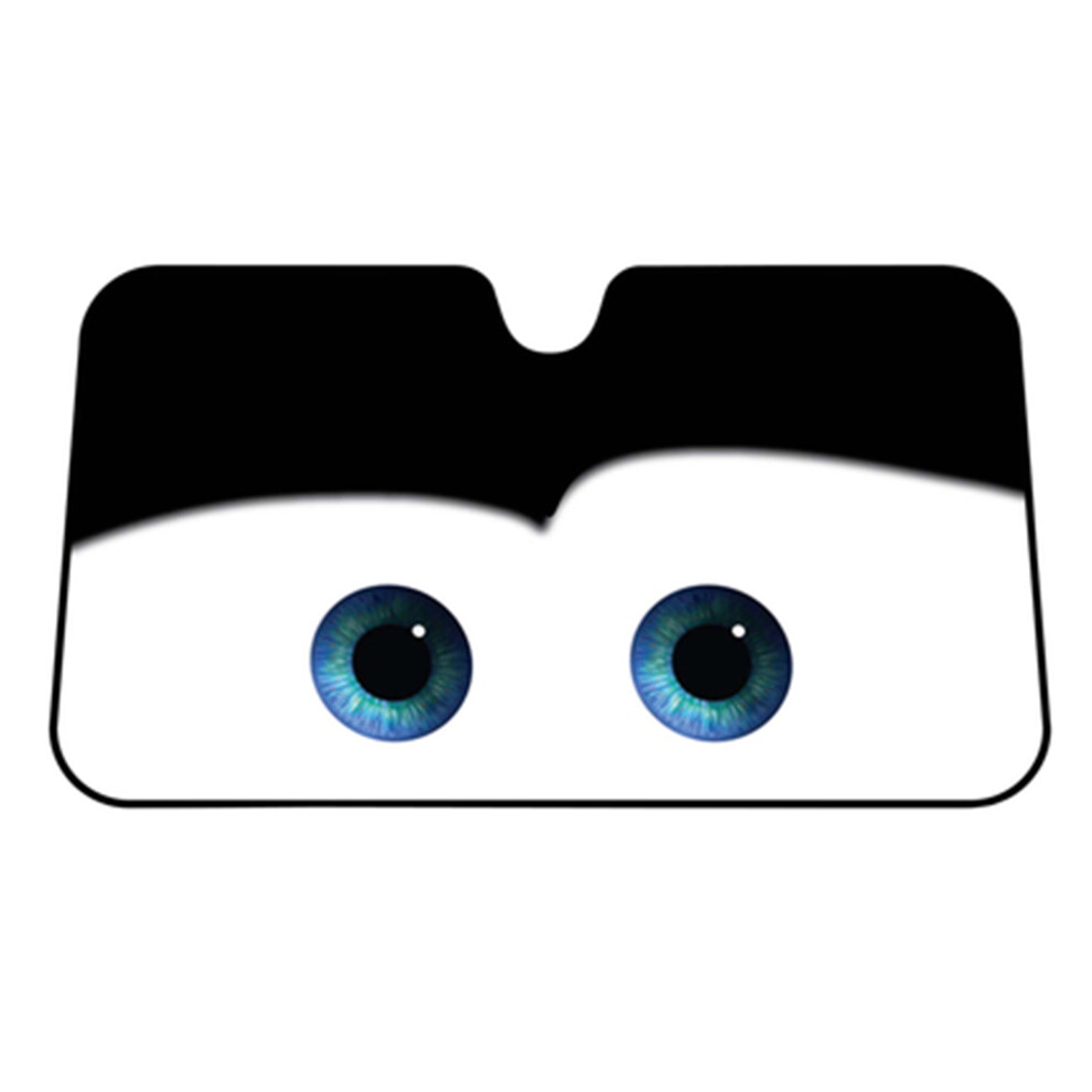 Cartoon Eyes Windshield Sun Shade Visor Blue 9023022954091