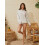 (L, Light Grey) Γυναικεία φθινοπωρινή μπλούζα με κουκούλα και τσέπη, με κέντημα καρύδας 6
