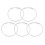 5PCS Windscreen Wiper Blade Refills DIY Adjustable Car Silicone Strips for Efficient Cleaning 1