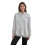 (L, Light Grey) Γυναικεία φθινοπωρινή μπλούζα με κουκούλα και τσέπη, με κέντημα καρύδας 9
