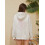 (L, Light Grey) Γυναικεία φθινοπωρινή μπλούζα με κουκούλα και τσέπη, με κέντημα καρύδας 8