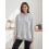 (L, Light Grey) Γυναικεία φθινοπωρινή μπλούζα με κουκούλα και τσέπη, με κέντημα καρύδας 11