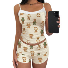 (S, Dark Brown) Conjunto de 2 para verano.