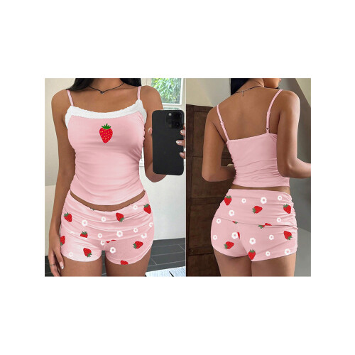 (S, Maroon) Γυναικείο σετ 2 καλοκαιρινά σύνολα 1