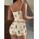 (M, Dark Brown) Conjunto de 2 para verano. 4