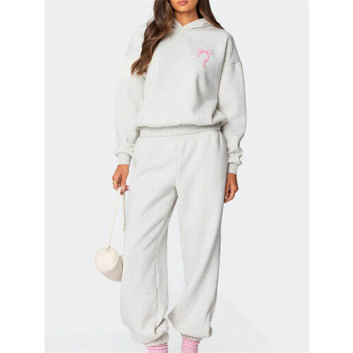(S, Light Grey) Γυναικεία ρούχα 2 παντελόνι μονόχρωμο 2