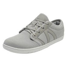 Damesschoenen met wijde barefoot look, minimalistische canvas sneakers met grijze zool, maat 9.5