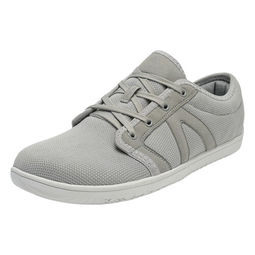 Breda barfotaskor med kanvas, minimalistiska sneakers, grå, 9,5
