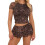 (S, Dark Brown) Γυναικεία καλοκαιρινά ρούχα βολάν, streetwear 1