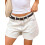 (M, White) Short en jean le streetwear. 1