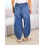 (M, Blue) Γυναικείο Παντελόνι Τζιν Μονόχρωμο Streetwear 4