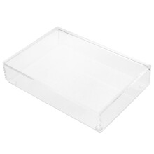 Boîte de rangement en acrylique transparent pour papeterie et bijoux