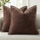Housses de coussin en chenille 45 x 45 cm (lot de 2) 1
