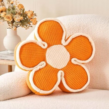 Pernă decorativă cu flori, pernă de podea în formă moale, pernă decorativă, pernă de șezut drăguță, perne de pluș pentru canapea