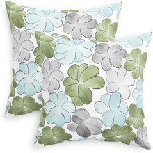 Lot de 2 housses de coussin en polaire 45 x 45 cm