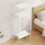 Freestanding Coat Rack with 2 Shelves, White or Black 1