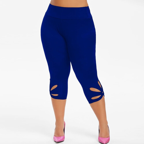 Καλοκαιρινά μεγάλα μεγέθη γυναικών Plus Size Capri Μόδα γυναικών Plus Size Μονόχρωμο 2
