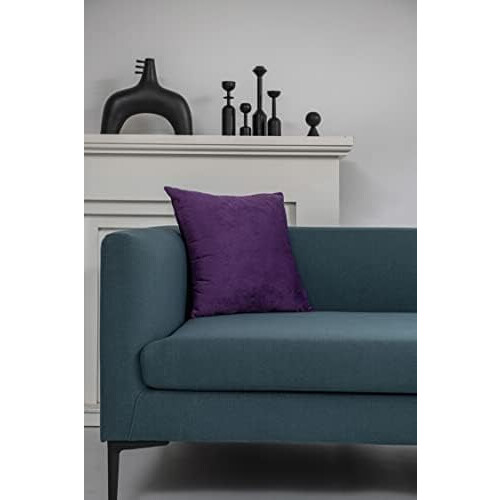 Lila sammetskuggor i pläd, 20x20 cm, 2-pack 2