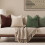 Σετ μαξιλαριών σενίλ άνοιξης 22x22 ιντσών 2 ελιές 2