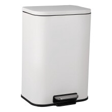 Poubelle de cuisine en acier inoxydable avec couvercle à fermeture douce, seau intérieur amovible, bac de recyclage anti-traces de doigts pour la