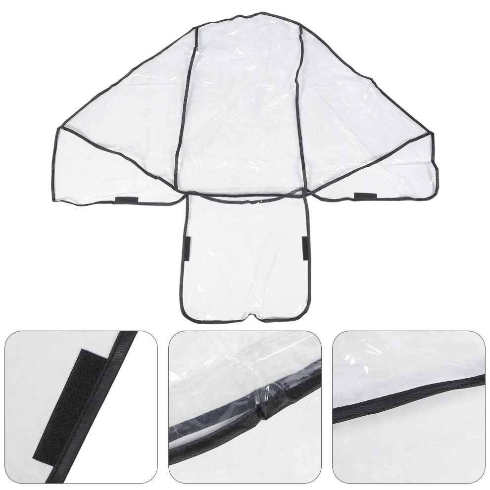 Double Stroller Rain Cover for Wind and Rain, 1 Piece