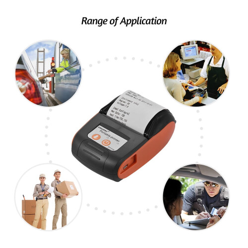 GOOJPRT Portable Thermal Printer Handheld 58mm Receipt Printer Thermal Label Printer 2