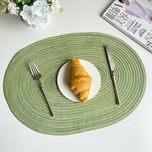 Round PU Table Mats Eco-Friendly 1/4/6/10 Pack