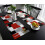 Abstracte placemats met kleurblokken, set van 4 3