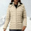 Damen-Steppjacke mit Kapuze, Beige, Größe S 5