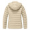 Damen-Steppjacke mit Kapuze, Beige, Größe S 7